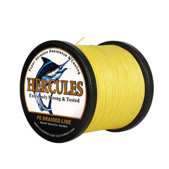 HERCULES braided-line-zero-stretch close-up emphasizes sensitivity to bites.