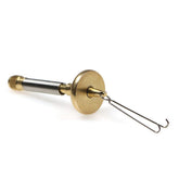 HERCULES Dubbing Twister close-up of brass and stainless steel materials for durable fly tying.