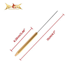 HERCULES fly tying bodkin with half-hitch tool for quick wraps.