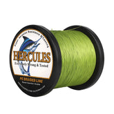 HERCULES Super Cast braided line spool in army green for long-distance saltwater use