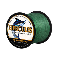HERCULES Super Cast 1000m spool shows smooth braid for long casts.