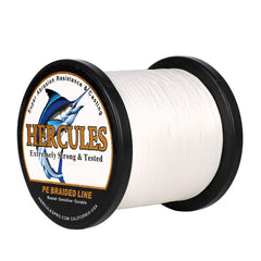 HERCULES Super Cast braided line on spool showing smooth long-distance casting potential for saltwater reels