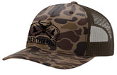 Heritage Pride hunting hat front view with pheasant, duck, and deer embroidery for outdoor style