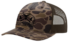 Heritage Pride hunting hat front view with pheasant, duck, and deer embroidery for outdoor style