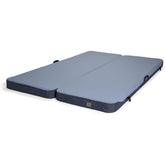 HEST Dually Long folded mattress storage shows compact portability for camping trips