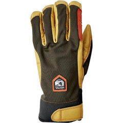 Hestra Ergo Grip Active Glove palm detail shows durable goatskin for reliable grip.