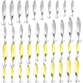 HESTYA 70-piece fishing lures spoons box for organized storage on the go.