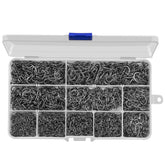 HETH 2,000-piece worm hook set in compartmentalized plastic box