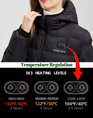 HEWINZE detachable hood enhances weather adaptability and styling options.