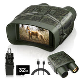 HEXEUM night vision goggles with a 3-inch display enable clear night viewing and quick photo capture.