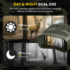 HEXEUM night vision goggles 36MP photos deliver sharp, high-detail nighttime memories.