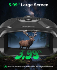 HEXEUM night vision goggles with 64GB card included for instant memory and sharing.
