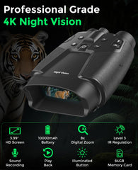 HEXEUM night vision goggles 850nm IR for clear images in total darkness.