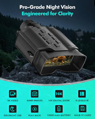 HEXEUM Night Vision Goggles back view durable outdoors