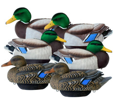 Heyday by Lifetime Decoys HydroFoam mallard decoys float quietly with realism.