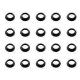 Rubber winding rings for fishing rod building, 10mm inner diameter, 15mm outer diameter, black