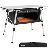 HEYTRIP folding camping table folded with storage bag for portable setup