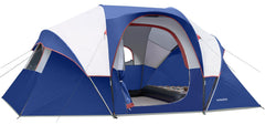 HG Hikergarden 10p tent exterior in navy blue offers durable shelter for family camping