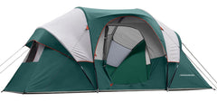 HG HIKERGARDEN 10-person tent floor plan highlights roomy space for group camping.
