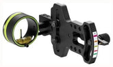 HHA Optimizer Lite Sight OL-3019 RH black front view highlights compact, durable bow sight for precision