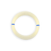 Hi-Seas fluorocarbon leader closeup demonstrates abrasion resistance for braid setups.