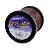 Hi-Seas Quattro 80lb spool showing rugged monofilament for saltwater targets.