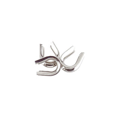 Hi-Seas thimbles in U-shape, medium size, reduce line chafing on heavy rigs.