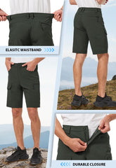 Hiauspor shorts side-pocket view highlighting six-pocket design for essentials.