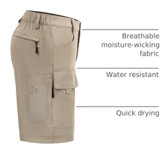 Hiauspor 36 back elastic waistband for comfortable fit on long days.