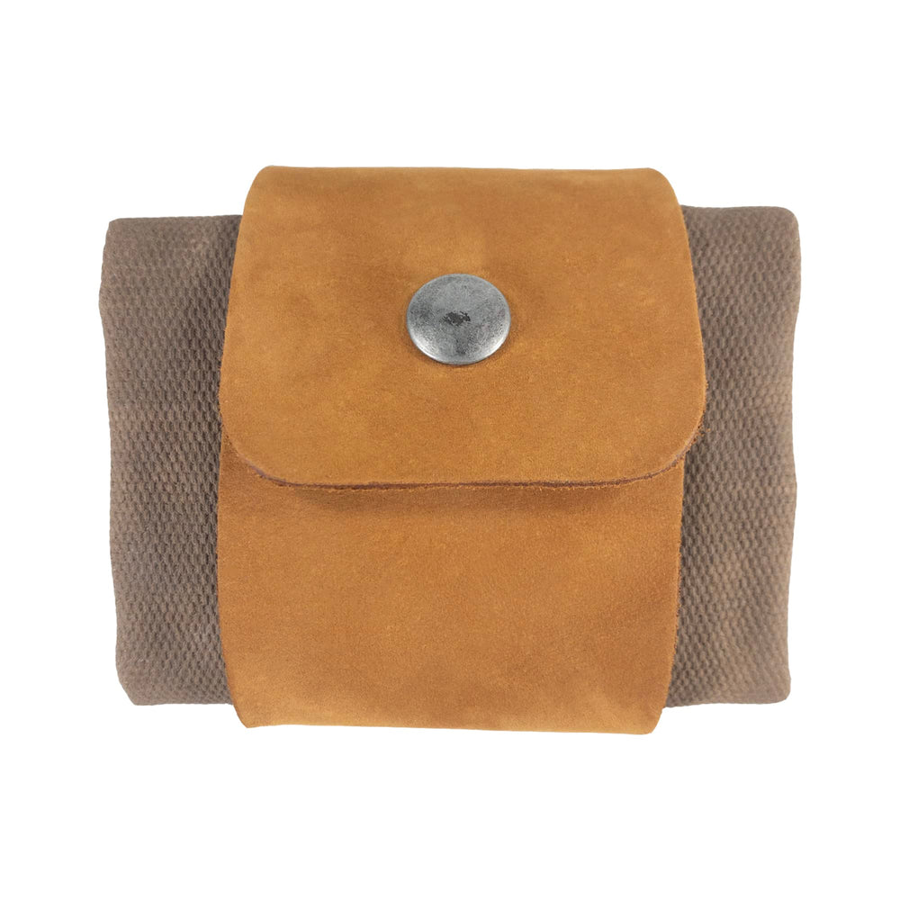 Hide & Drink foraging pouch on a belt loop for hands-free treasure hunting.
