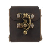 Hide & Drink foraging pouch close-up in waxed canvas shows durable craftsmanship for treasuring finds.