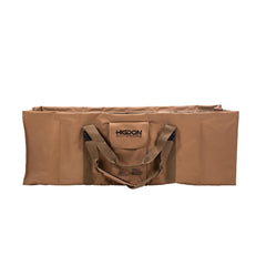 Higdon Outdoors 12-Slot Duck Decoy Bag close-up shows secure slot layout for organized transport