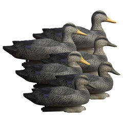 Higdon Outdoors Battleship Black Duck Decoys unsinkable swivel heads for realistic motion.