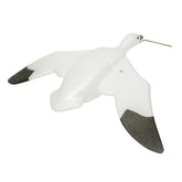Higdon Outdoors Feather Flyers snow goose decoy, front view, non-glare finish for stealthy setups.