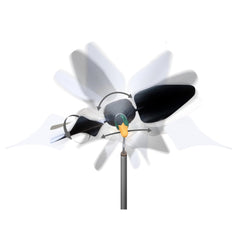 Close-up of the bearing system enabling fast wind activation.