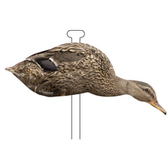 Higdon Outdoors Flats hen feeders depict resting stance for natural spread.