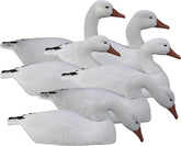 Higdon Outdoors full-size snow goose decoys 6-pack spread for realistic field setup