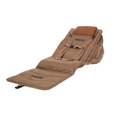 Higdon Outdoors Hot Shot backrest blind in dirt color offers comfortable field seating.
