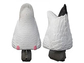 Higdon Outdoors Magnum Snow Goose Butt Decoy, angled view, lifelike feather detail enhances realism.