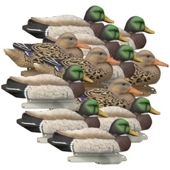 Higdon Outdoors Mallard Filler Pack assembled showcases ultra-realistic decoys for a larger, more visible spread