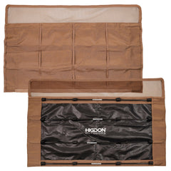 Higdon Outdoors RagTop Lid durable material showcases 600D polyester with waterproof backing