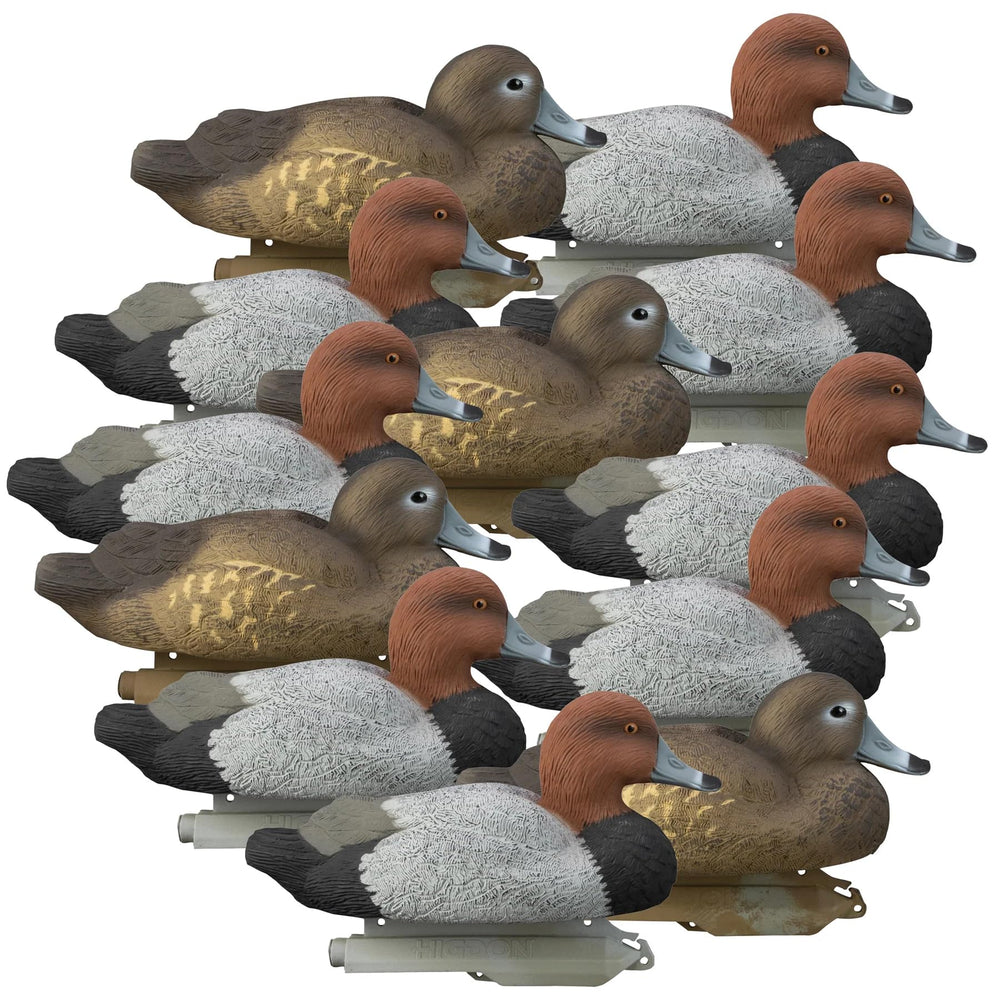 Higdon Outdoors redhead floater drake portrait enhances visibility for waterfowl hunts