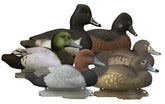 Higdon Outdoors Standard Diver Pack decoys in water spread showcase realistic feathering for natural-looking setups.