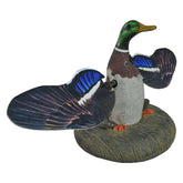 Higdon Outdoors XS splashing flasher mallard drake decoy in action enhances lifelike water movement