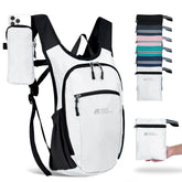 High Experience 10L foldable white backpack front view for everyday carry