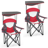 HIGH POINT SPORTS canopy lounge chair open for shade and outdoor relaxation.