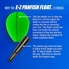 High-visibility Panfish floats for trout, panfish, crappie