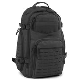 Highland Tactical Roger backpack front view with laser-cut MOLLE for quick access