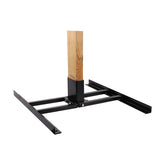 Highwild 2x4 target base front view for stable outdoor shooting sessions