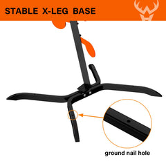 Highwild sturdy four-leg base anchors targets securely for stability.